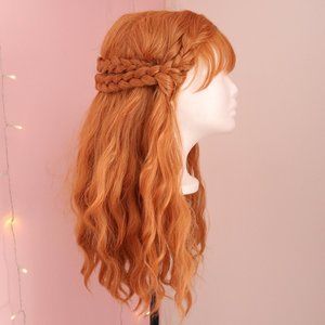Rockstar Wigs Princess Anna Frozen Cosplay Wig - Ginger Wig With Braids